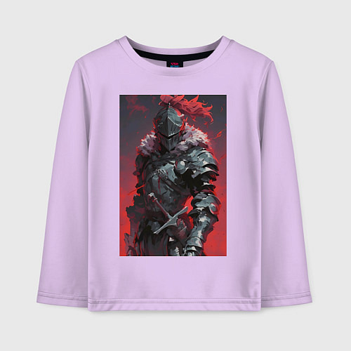 Детский лонгслив Убийца гоблинов воин / Лаванда – фото 1