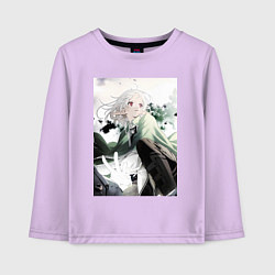 Лонгслив хлопковый детский Реинкарнация безработного Сильфиетта арт, цвет: лаванда
