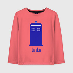 Детский лонгслив Tardis - London