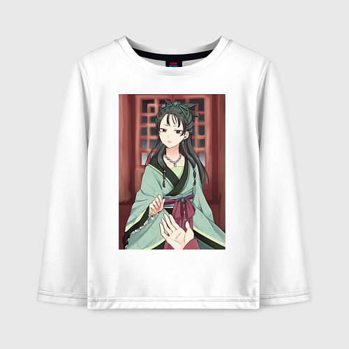 Детский лонгслив Монолог фармацевта Маомао принцесса / Белый – фото 1