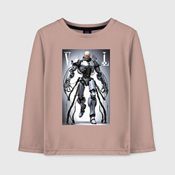 Лонгслив хлопковый детский Cyber Lenin - armor on suction cups, цвет: пыльно-розовый