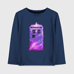 Детский лонгслив Violet tardis