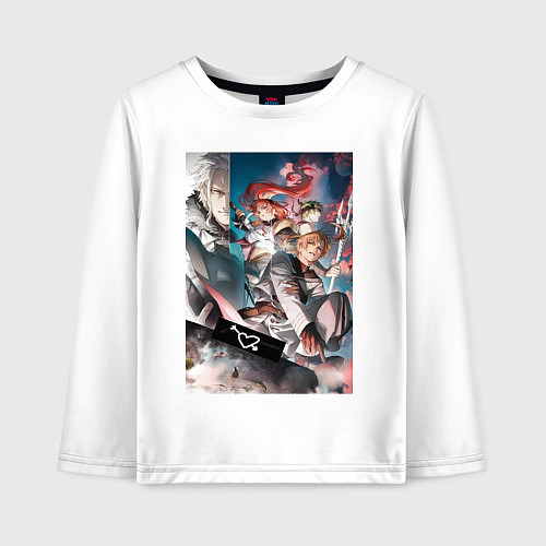 Детский лонгслив Реинкарнация безработного Эрис Бореас Грейрат Орст / Белый – фото 1