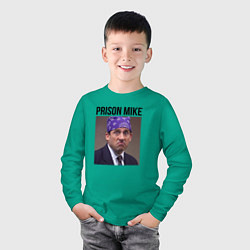 Лонгслив хлопковый детский Prison mike Michael Scott - офис, цвет: зеленый — фото 2
