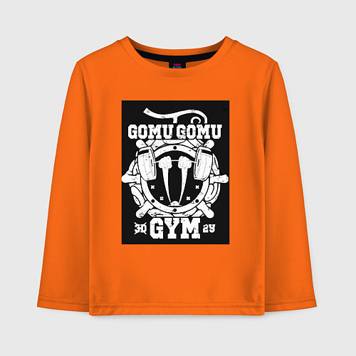 Детский лонгслив Ван-Пис Луффи Монки Д плод / Оранжевый – фото 1