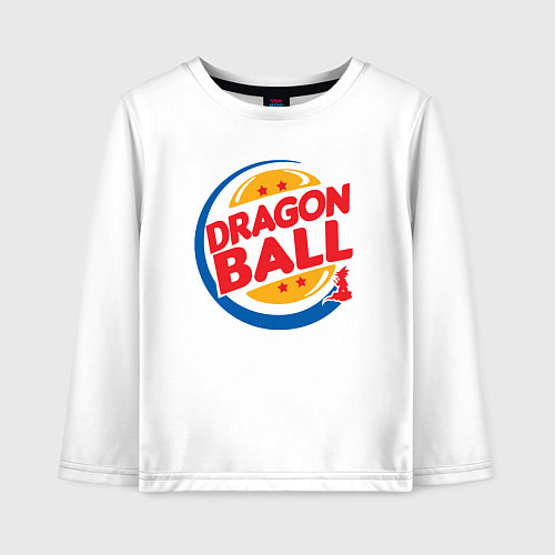 Детский лонгслив Dragon ball burger / Белый – фото 1