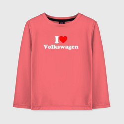 Детский лонгслив I love Volkswagen