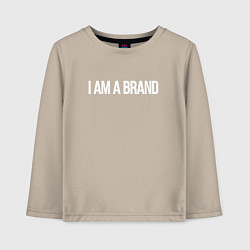 Детский лонгслив I am a brand