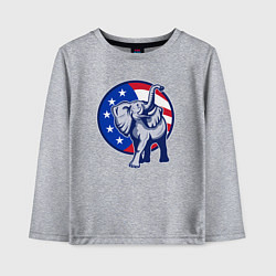 Детский лонгслив USA elephant