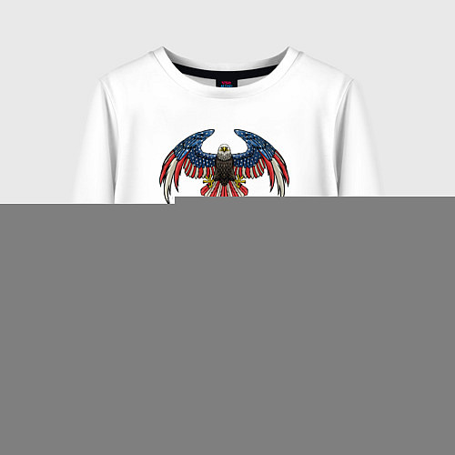 Детский лонгслив Eagle America / Белый – фото 1