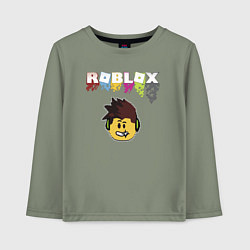 Детский лонгслив Roblox pixel - роблокс пиксель видеоигра для детей