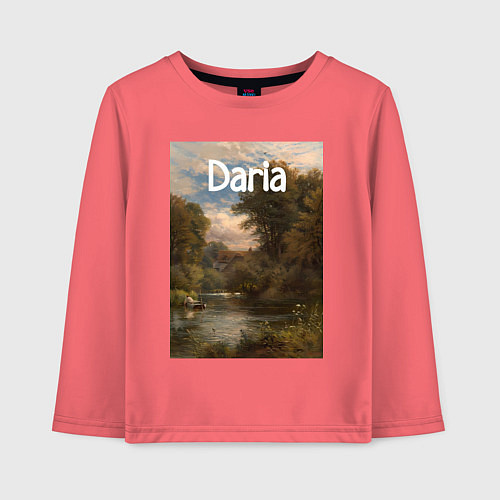 Детский лонгслив Daria речка / Коралловый – фото 1