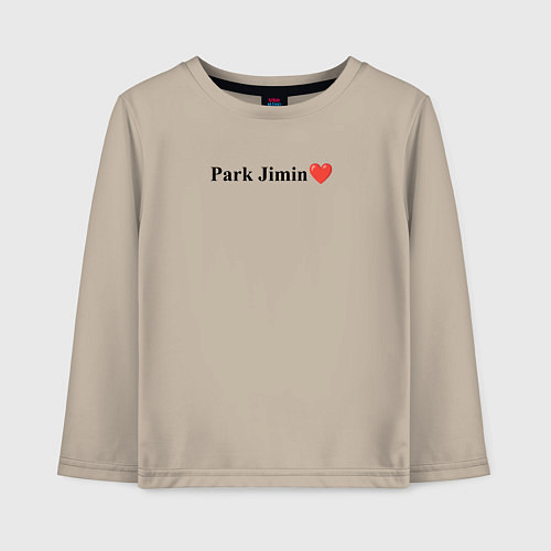 Детский лонгслив BTS Park Jimin / Миндальный – фото 1