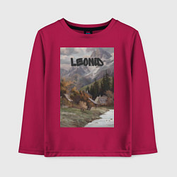 Лонгслив хлопковый детский Leonid деревушка, цвет: маджента