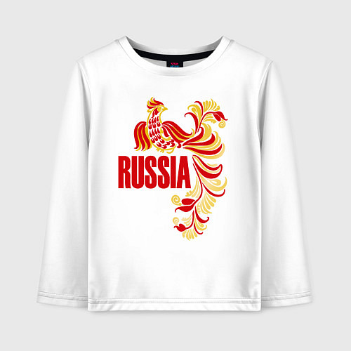 Детский лонгслив Russia / Белый – фото 1