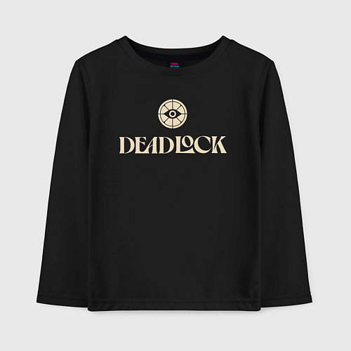 Детский лонгслив Deadlock logo / Черный – фото 1