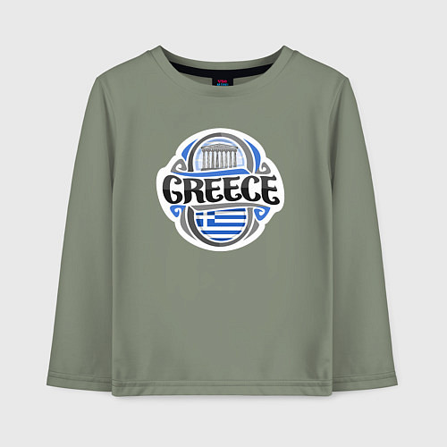 Детский лонгслив Греция / Авокадо – фото 1