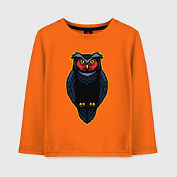 Детский лонгслив Чёрная сова