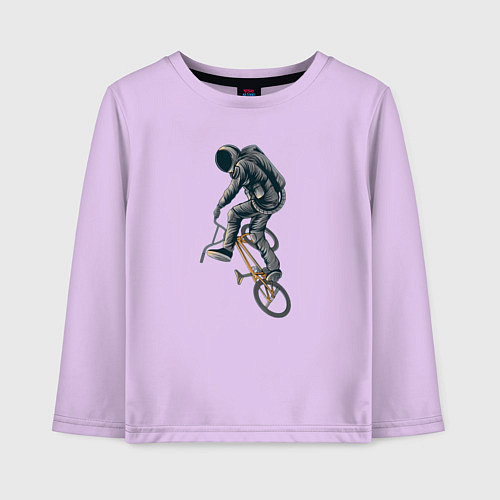 Детский лонгслив BMX космонавт / Лаванда – фото 1