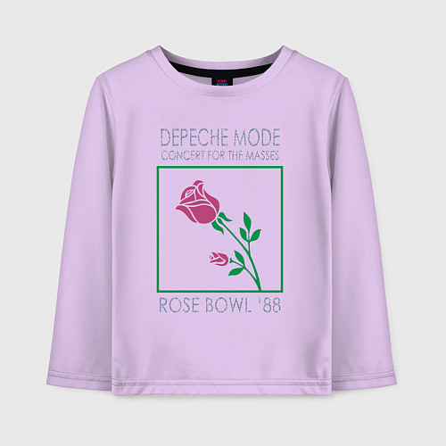Детский лонгслив Depeche Mode - Rose Bowl 88 / Лаванда – фото 1