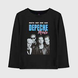 Лонгслив хлопковый детский Depeche Mode Vintage, цвет: черный