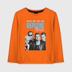 Лонгслив хлопковый детский Depeche Mode Vintage, цвет: оранжевый