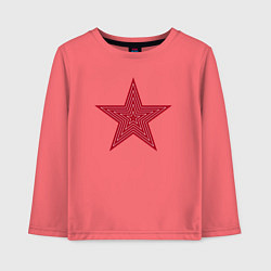 Детский лонгслив USSR red star