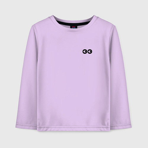 Детский лонгслив Глазки то бегают смайл / Лаванда – фото 1