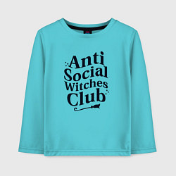 Детский лонгслив Anti social witches club