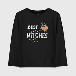 Лонгслив хлопковый детский Best nitches, цвет: черный