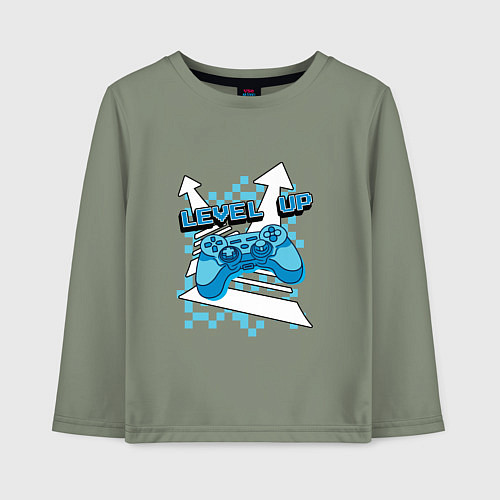 Детский лонгслив Повышая уровень / Авокадо – фото 1