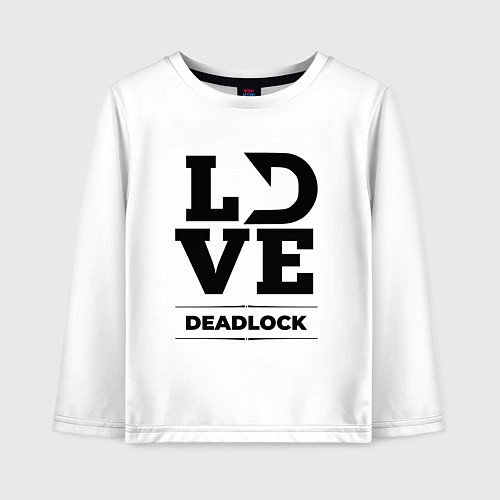 Детский лонгслив Deadlock love classic / Белый – фото 1