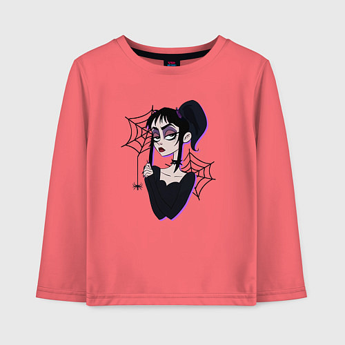 Детский лонгслив Лидия - Битлджус / Коралловый – фото 1
