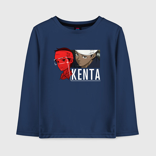 Детский лонгслив Кэнта Ли терминатор зеро / Тёмно-синий – фото 1
