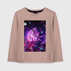Лонгслив хлопковый детский Ребёнок идола Ай Хосино, цвет: пыльно-розовый
