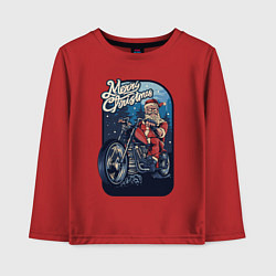 Детский лонгслив Santa Biker