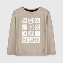 Детский лонгслив New York Bronx