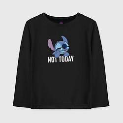 Детский лонгслив Not today Stitch