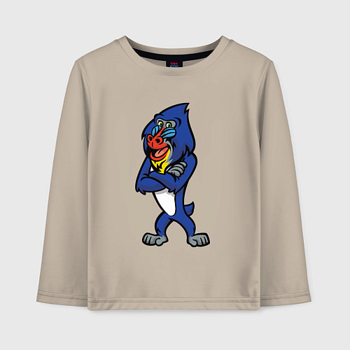 Детский лонгслив Мандрил / Миндальный – фото 1