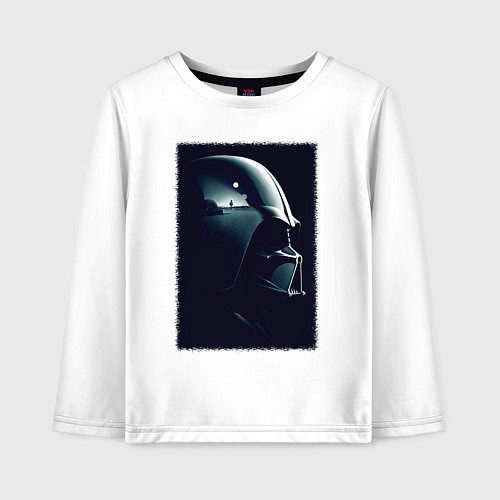 Детский лонгслив Мысли вейдера / Белый – фото 1