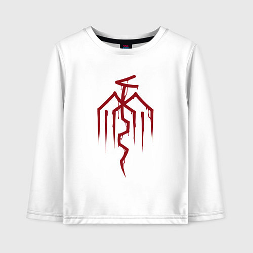 Детский лонгслив Symbol of the City of Chains - Dragon Age / Белый – фото 1