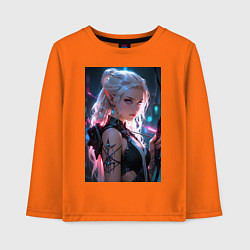 Детский лонгслив Прекрасная девушка-эльф с луком