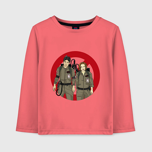 Детский лонгслив X busters / Коралловый – фото 1