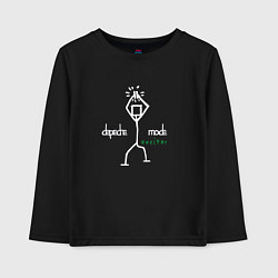 Лонгслив хлопковый детский Depeche Mode - Exciter merch, цвет: черный