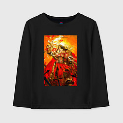 Лонгслив хлопковый детский Император человечества - Warhammer 40000, цвет: черный