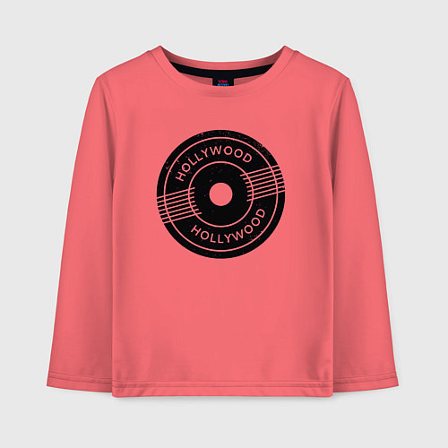 Детский лонгслив Hollywood style / Коралловый – фото 1