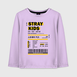 Детский лонгслив Stray kids ticket
