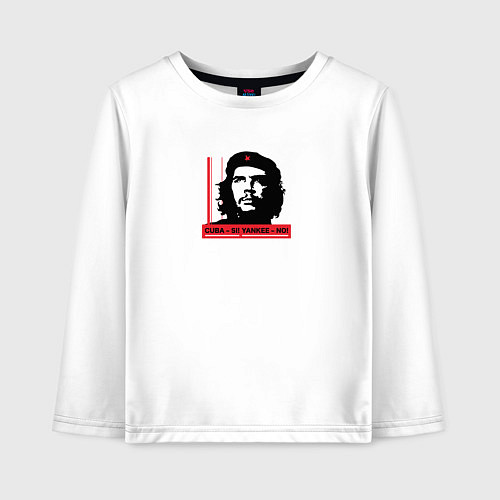 Детский лонгслив Куба да янки нет / Белый – фото 1