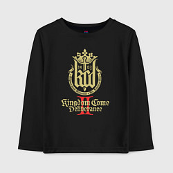 Лонгслив хлопковый детский Kingdom Come Deliverance 2, цвет: черный