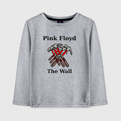 Лонгслив хлопковый детский Пинк флойд пинки стена, цвет: меланж